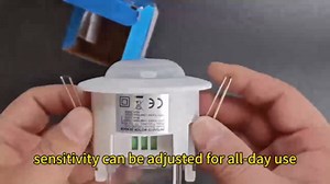 PIR Motion Sensor, Ceiling Mount, Embedded Infrared Motion Detector, Embedded Occupancy Sensor, 360° Detection, 110V-240V, Adjustable Timer and Sensitivity