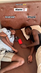 3.4M views · 106K reactions | Android VRs iPhone alarm ⏰ 藍臘 #alarm #funnyreels #iphone #android #waitforit #comedy #america | King of Spades | Facebook