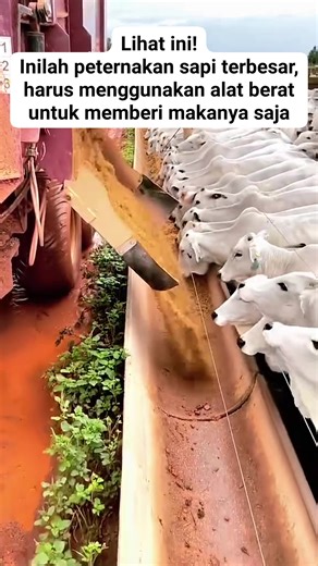 Lihat ini!!! Inilah peternakan sapi terbesar, harus menggunakan alat berat untuk ngasih makanya. Bantu 40K pengikut. #reels #fbpro #hewan #binatang #satwa #sapi #duniahewan #duniabinatang #duniasatwa #fauna #jangkauan | Fokus Hewan | Facebook