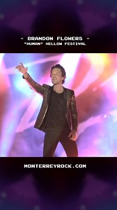 16 reactions | Brandon Flowers tocando "Human" en el Hellow Festival #brandonflowers #thekillers #human #monterreyrock #hellowfestival | MonterreyRock | Facebook