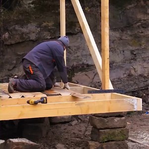 A great Build a Big Wooden house, Wall cladding, Pheasant room#bushcraft #survival #adventure #wilderness #camping #bushcraftcamping | Solo Bushcraft