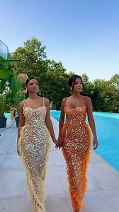 279K views · 840 reactions | “Thalasssa Soirée” Double trouble in our candy dresses. #vlorakaltrina #vk #vkbrand #dress #dresses #style #weddingdress #eveningdress #prom #bride #model #fashion #styleinspo #influencer #blogger #newcollection #divine | Vlora&Kaltrina | Facebook