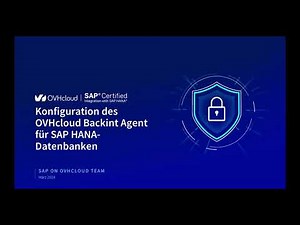 Konfiguration des OVHcloud Backint Agent für SAP HANA-Datenbanken