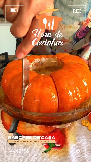 77K views · 1.3K reactions | Receita Tradicional: A Magia do Doce de Abóbora na Moranga!❤️❣️❤️#receitas | Sabores de Casa | Facebook