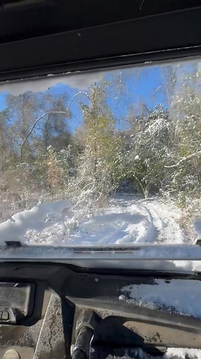 Revving into winter wonderland! Part 2 Nothing beats the rush of UTV riding through fresh powder #SnowMuchFun #UTVlife #WinterAdventures #OffRoad #snowinthesouth #fyp #utvriding #snowday #reels | Fur Feathers