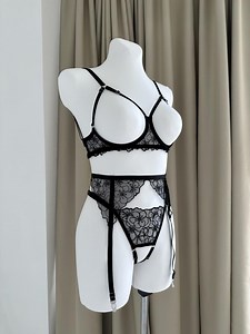 Lace Cupless Lingerie,open Crotched Lingerie,open Crotched Set,open Bust Lingerie - Etsy