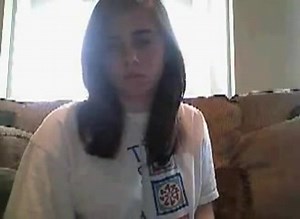 Horny cute girl on skype