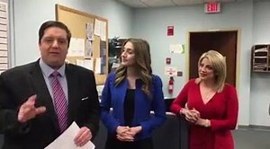 1K views · 14 reactions | Zach Wheeler, Hayden Ristevski and Samantha LaRocca have your headlines. Join us NOW for #18NewsToday! | WETM 18 News | Facebook