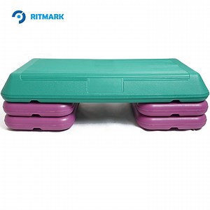 [Hot Item] Gym Fitness Step up Exercise Platform Custom Workout Non-Slip Adjustable Aerobic Stepper Deck