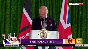2.8K views · 155 reactions | King Charles III: I cannot tell you what a great pleasure it is for my wife and I to be back in Kenya once again. I am grateful to you Mr President and First Lady for your most generous invitation to make this state visit, the tremendous hospitality you have shown us and the wonderfully warm welcome that you and the people of Kenya have extended to us have touched me deeply #TheRoyalVisit #RoyalVisitKenya | Citizen TV Kenya | Facebook