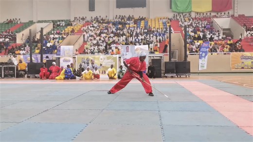 #Mali : La prestation de Fédération Malienne de Kung-Fu Wushu, lors de la 6ᵉ édition des Journées Nationales des Arts Martiaux au #Féminin tenue ce samedi 06 septembre 2025 dans la salle de basketball du stade du 26 Mars de Yirimadio. Elle joue un rôle central dans le développement des arts martiaux chinois au Mali, en offrant une formation de haut niveau et en transmettant les traditions du wushu. L’événement, organisé par l’Association des Femmes Pratiquantes des Arts Martiaux (AFPAM) sous la 