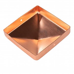 [Hot Item] 71X71mm Copper Pyramid Fence Post Caps
