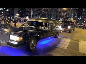 HARDCORE HEARSE CLUB IN THE HALLOWEEN ART OF THE DARK PARADE IN CHICAGO ILLINOIS