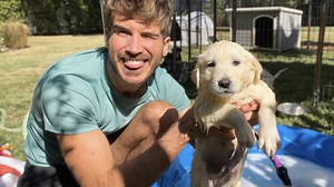 Giving My STINKY Husky Puppies Their First Bath! | Joey Graceffa