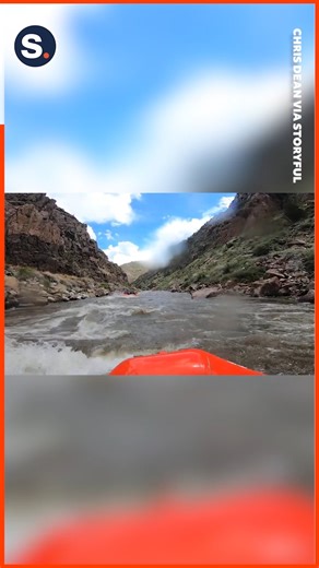 A woman was rescued by her tour group after she fell into fast-moving rapids, while whitewater rafting on the Arkansas River, in Colorado. | storyful