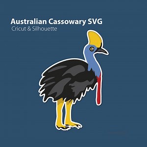 Kasuar SVG: Australischer Vogel für Cricut und Silhouette - Etsy.de
