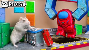 In this video you will see how the hamster escapes from the Spaceship maze, where he is pursued by the Impostor. He has to overcome the Impostor pursuing him, but he manages to escape. | Homura Ham