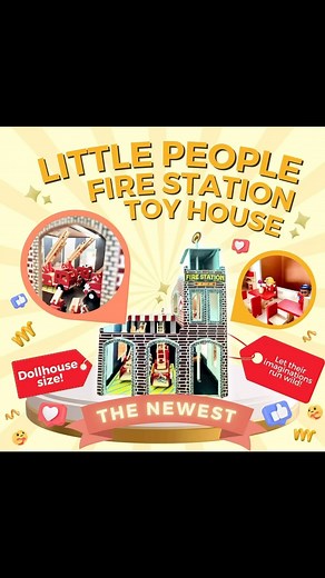Little People Fire Station Toy House   NOW READY FOR YOUR PARTY...
