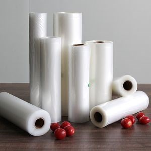 [Hot Item] 8"*20FT Paquetes de embalaje texturizados con relieve Sous Vide, bolsas de plástico para sellado al vacío, bolsas congeladas para envasado de alimentos, muy vendidas en supermercados de Amazon