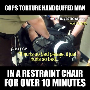 A half dozen cops bragged about "excessive force" as they tortured a handcuffed and non-resisting man for over ten minutes in a restraint chair. Learn More: https://bit.ly/2Ti6G08 Join Us & Help: Police The Police 2.0 | Northern Virginia Cop Block