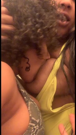 #ebony #lesbians #horny #boobs #nipple #sucking #girlongirl #kissing #girlskssing #wlw