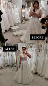 Personalizarile in salonul Sposa dell Amore 🙏🏻🙈❤️‍🔥 Before / After Cum vi se par? | Rochii de mireasa Sposa Dell'Amore - Exclusive Wedding Salon