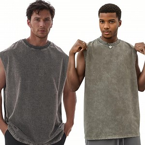 Oversized Men's Acid Wash Tank Tops, Distressed Tank Tops for Men, Stone Wash Shirts, Mineral Wash Sleeveless Tops for Gym, Acid Washed - Etsy