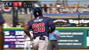 3.6K views · 457 reactions | CHADWICK CHANDLER TROMP!  Catcher Chadwick Tromp  went deep for the Atlanta Braves against the Philadelphia Phillies. #SpringTraining #TrompicalStorm  | Baseball Aruba | Facebook