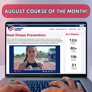 ‼️ Exertional Heat Stroke is the LEADING cause of PREVENTABLE death in high school athletics. The NFHS Heat Illness Prevention course teaches: ⭐️ heat acclimatization plan fundamentals ⭐️ activity limitation guidelines ⭐️ Suspected exertional heat stroke signs Take the course today ➡️ https://nfhslearn.com/courses/heat-illness-prevention-2 | NFHS | Facebook