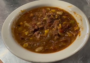 It’s cold, it’s wet and rainy. 🌧️ ☔️ It’s a perfect day for our homemade Brunswick stew! 🥣 So delicious | Slammin Jammin BBQ