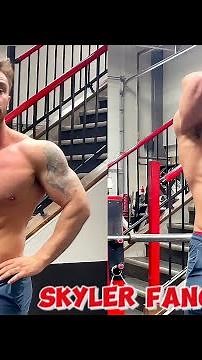 Handsome Muscular Bodybuilder Flexing His Muscles | Skyler Fancy | Impressive Physique