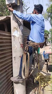 SPC pole side climbing #Lineman #electricity #electric #transformers | Lineman24.com