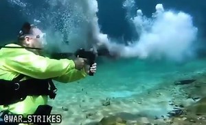 Underwater machine gun. | Shooting Stuff Australia