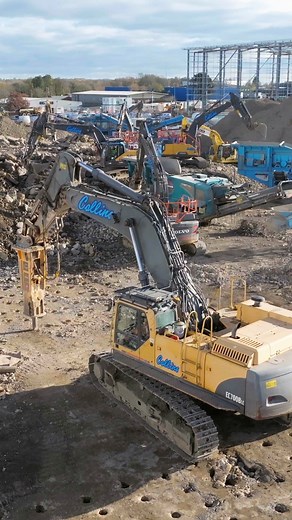 34K views · 431 reactions | Collins Demolition in crushing and screening mode making short work of a concrete floor slab that must be converted into recycled hardcore for reuse on site. #collinsdemoliton #collinsearthworks #excavator #demolition #crushingandscreening #recycling #recycledaggregates | Collins Earthworks Ltd | Facebook