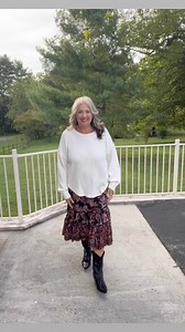 11 reactions | Felecia styled this adorable skirt with a cream sweater for a cozy look! | Winey Chicks Boutique | Facebook