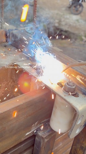 90K views · 1.8K reactions | Sliding with folding gate installation #slidinggate #foldinggate #gate | Chinnmay Fabrication | Facebook