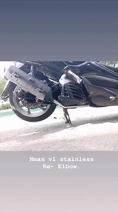 Nmax v1 For stainless Re - Elbow para Stock muffler. | ARG Racing Pipe - Parañaque