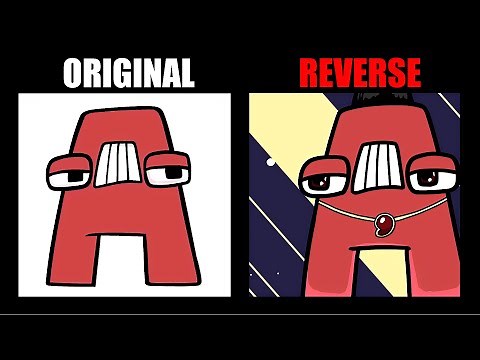 Reverse Alphabet Lore But In Transform (A-Z...) - Alphabet Lore Meme Animation - TD Rainbow