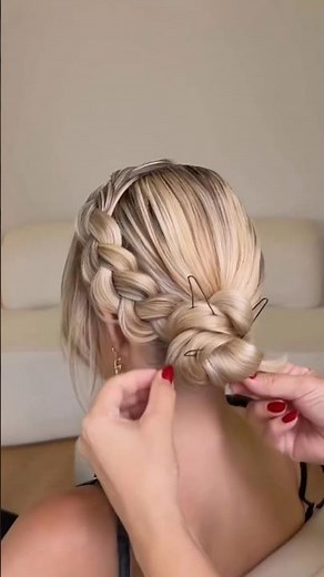 Beautiful bun hairstyle tutorial #hairstyle Wedding & Party Hair Tutorial