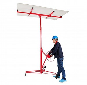 [Hot Item] Drywall Lift Panel 11′ Lift Drywall Panel Hoist, Jack Lifter Jack Rolling Caster Wheel Drywall Lift Construction Tools