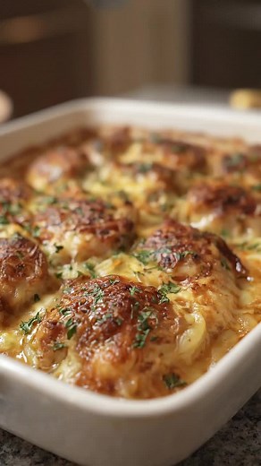 Cheesy Chicken Bake Recipe: Creamy, Juicy & Golden Crust