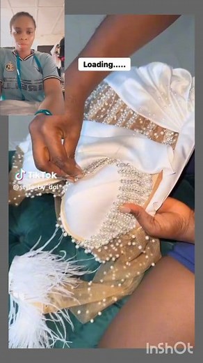 The basic step by stepp of fabric beading. Different methods or designs of fabric beading #beadingtutorial #beadingworks #2024fashion #2024challenge #fabricembelishment #sewingcommunity #fabricdesign #fashion #Fashiontrends #fashioninspiration #styleblogger | Jacob Amaka Victoria