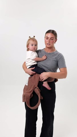 Mabē Monarch Ergonomic Baby Carrier – Premium Cotton Soft Structured Newborn to Toddler Carrier with Hip-Healthy Design, 3 Carry Positions (7-35lbs), Lightweight & Breathable, (Dream Wash Denim)