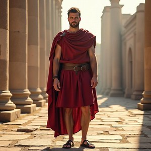 Roman Warrior Costume for Men | Gladiator Tunic With Belt and Cape | Ancient Roman Toga Outfit | Historical LARP & Cosplay Attire - Etsy