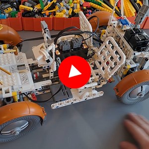 Electronic differential - LEGO® 42182 NASA Apollo Lunar Roving Vehicle LRV. Powered with BuWizz. Follow us for more. #buwizz #legotechnic #nasa #LunarRover | BuWizz