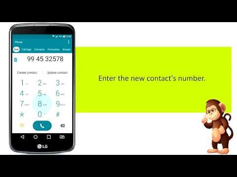 Lg How To Add a New Contact On LG K10 Apple Samsung smart phones user guide