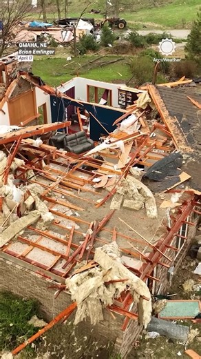 AccuWeather | A tornado tore through the countryside on the north side of Omaha, causing significant damage to several homes on Thursday. #tornado... | Instagram