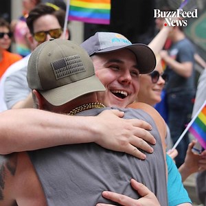 30K views · 994 reactions | This guy offered "free dad hugs" at a pride parade and was met with tears ️‍❤️ | BuzzFeed LGBTQ | Facebook