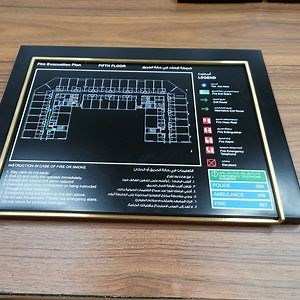 [Hot Item] Plan d'évasion de l'hôtel Panneau de sortie d'urgence Panneau de sécurité