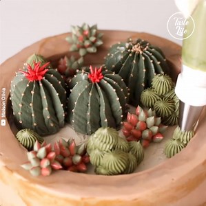 This cake looks beautiful and realistic! 🌵😍 Credit: Watch the full video by Maison Olivia here: youtube.com/watch?v=4NRyH5vk1I4 | Taste Life